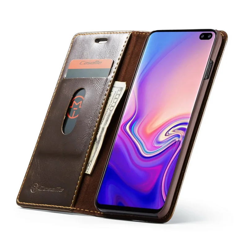 Кожаный чехол-книжка с магнитным бумажником для samsung Galaxy S8 S9 S10 Plus Note 9 8 S9Plus S8Plus Note8 Note9 S7 Edge Coque