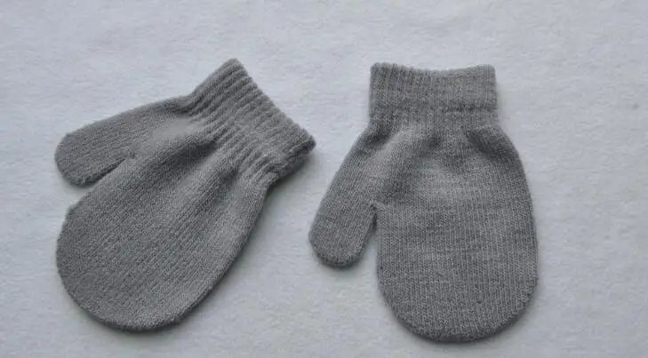 Детские перчатки вязаные теплые перчатки детские варежки для мальчиков и девочек перчатки унисекс 6 цветов