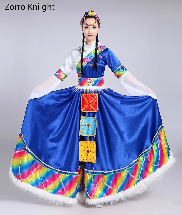 2018 New Tibetan Dance Costumes Minority Women's Jackets Sleeves Adult Mongolian Performance Clothing S-XXXL | Тематическая