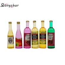 6 шт./компл. Miniaturas 1:12 бутылки вина набор «сделай сам» для кукольного домика Poppenhuis miniaturen 1:12 аксессуары красочные мини кукольный домик бутылки