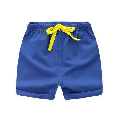 Однотонные красные летние модные штаны для маленьких мальчиков Лидер продаж, летние шорты для маленьких девочек - Цвет: blue