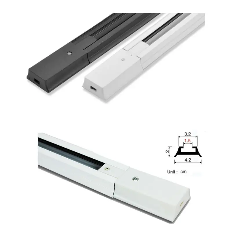 Алюминиевый трек аксессуары для светильник(LED-TL 001-005) Лучшая цена 10 шт./лот