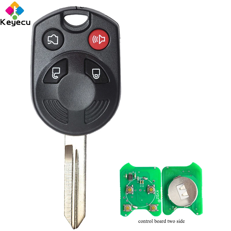 KEYECU Replacement Remote Car Key - 4 Buttons&amp 315MHz&amp 4D63 Chip FOB for Ford Edge Escape Fusion Focus Flex FCC ID: OUCD600002 |