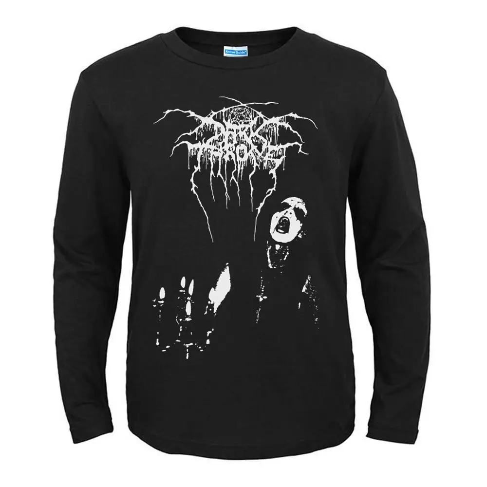 8 дизайнов Darkthrone рок рубашка 3D фитнес Hardrock тяжелый темный металл панк Хлопок Уличная длинные рукава черная футболка - Цвет: 3