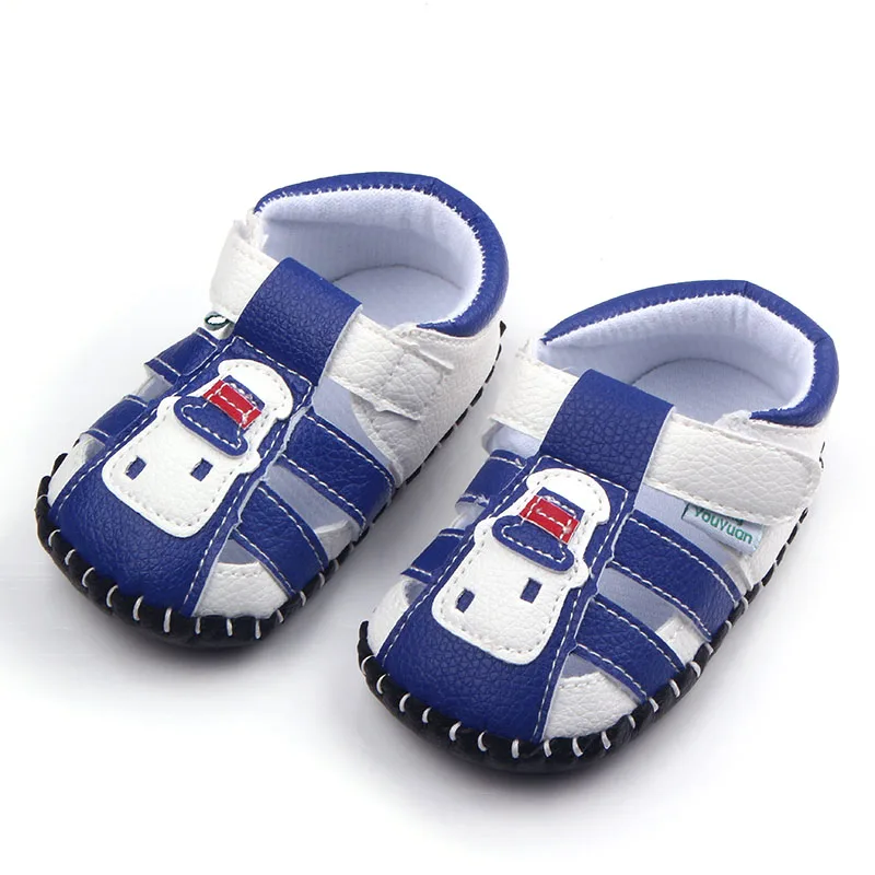 

2016 New Fashion Baby Boy Leather Handmade Hard Bottom Kids Summer First Walker Shoes