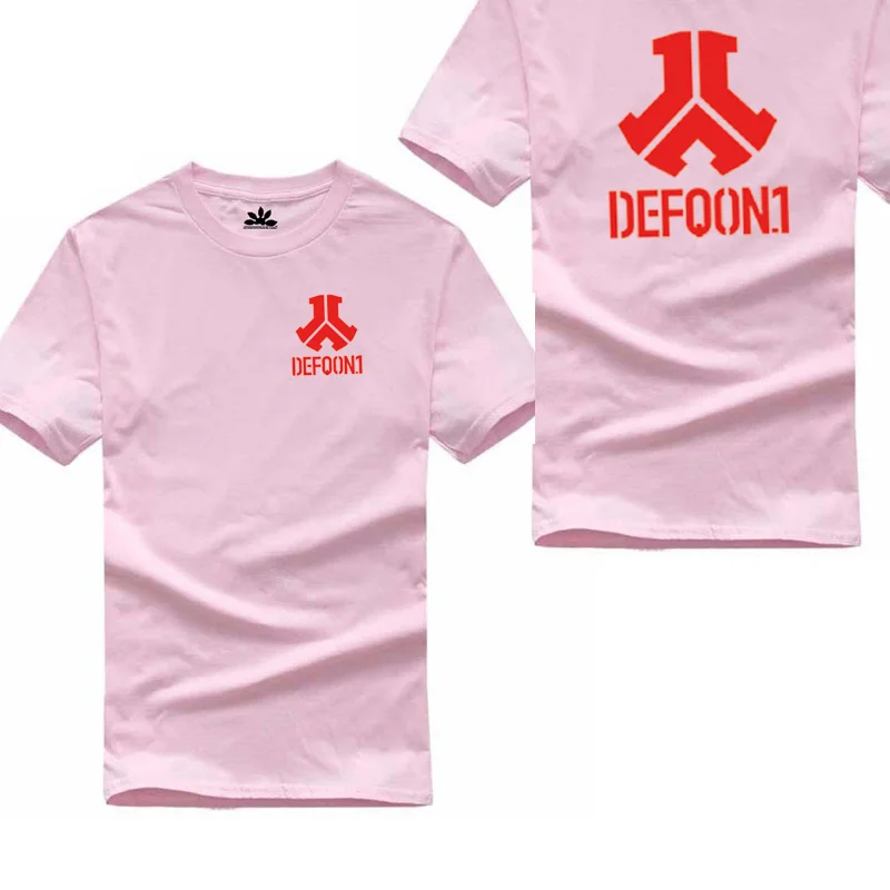 Летние Defqon1 футболка из 100% хлопка с принтом Для мужчин женские футболки camisetas hombre с короткими рукавами модная повседневная футболка Для