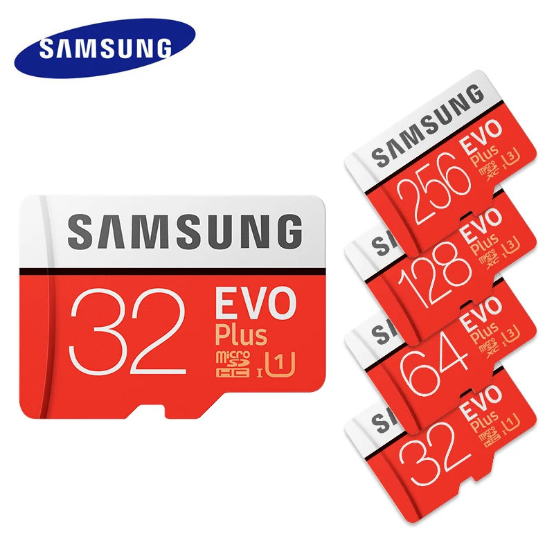 Карта памяти SAMSUNG Grade EVO + класс 10 256 ГБ 128 64 32 Micro SD SDHC SDXC UHS TF карта Trans Flash|Карты