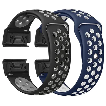

22 26mm Easy Quick Fit Strap Silicone Watch Band for Garmin Fenix 3 3HR/Fenix 5X Plus /S60/D2/MK1/Fenix 5/Fenix 5 Pllus/935