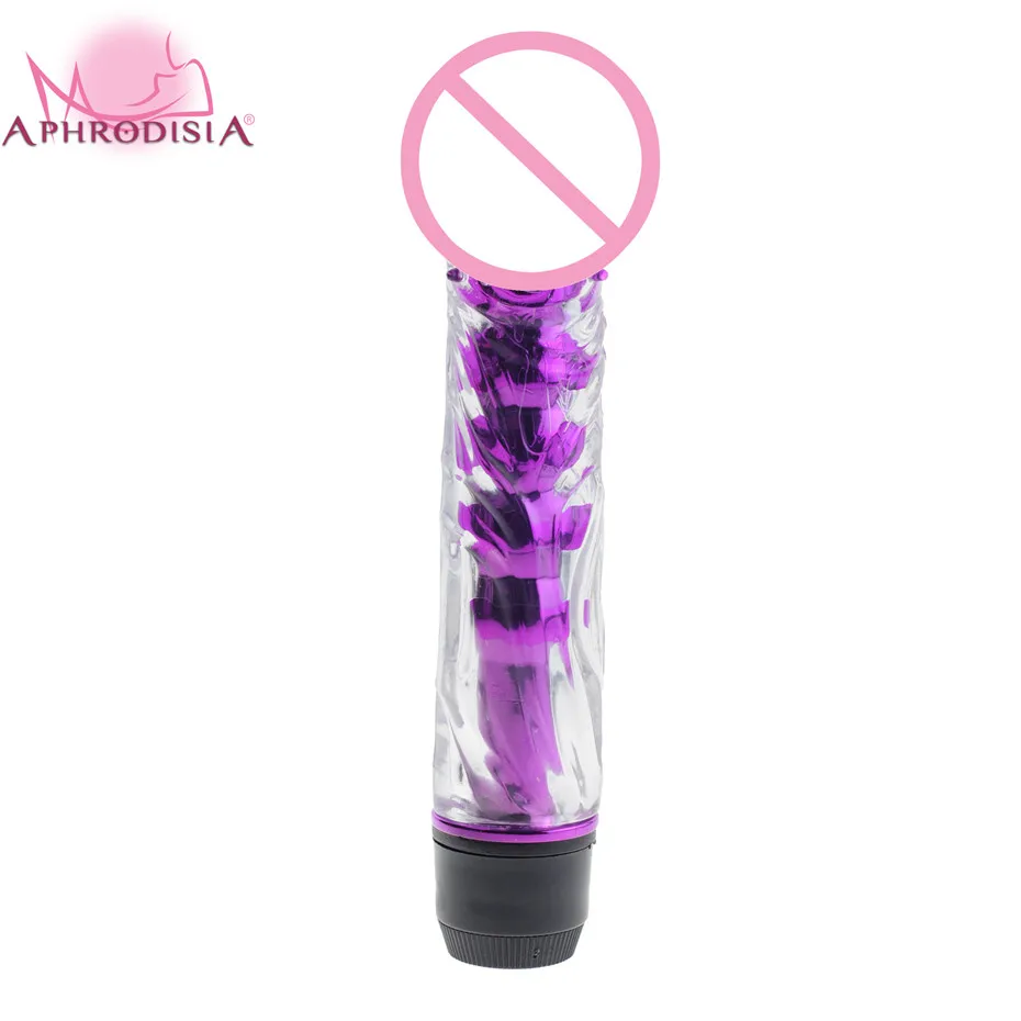 Multispeed Jelly Vibrating Dildo, 100% Waterproof Realistic Shape Clear Fake Penis, G Spot Sex Toys For Women Masturbation