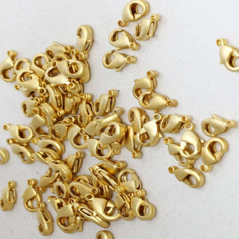 

20 Pcs 9mm raw brass 24k Matt Gold Plated Lobster Clasp, , CLO31 *