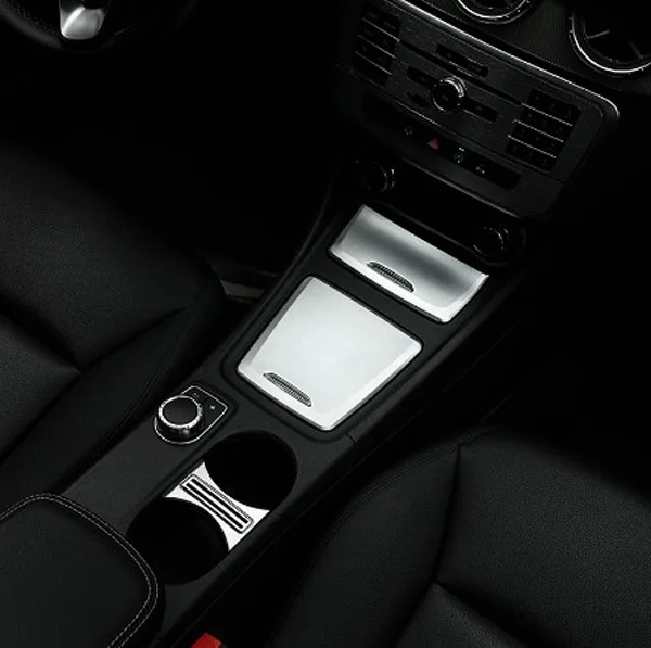 

ABS Chrome Car Center Storage Box Cover Trim Car 3D Sticker For Mercedes Benz CLA 200 220 260 GLA A180 Accessory Car Styling
