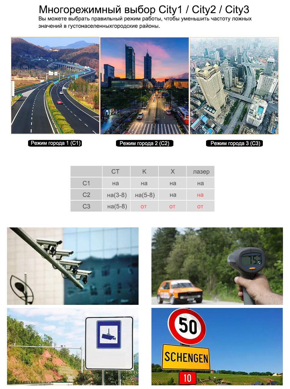 Ruccess S800 Radar Detectors Police Speed Car Radar Detector GPS Russian 360 Degree X K CT L antiradar Car Detector 4