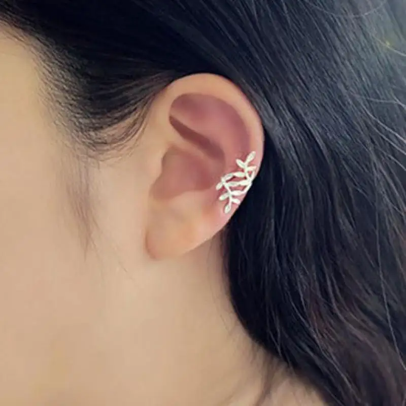 

1 Pcs Cute Small Round Ear Cuff Earrings For Women Gold And Silver Plated Clip Earrings Without Piercing Jewelry