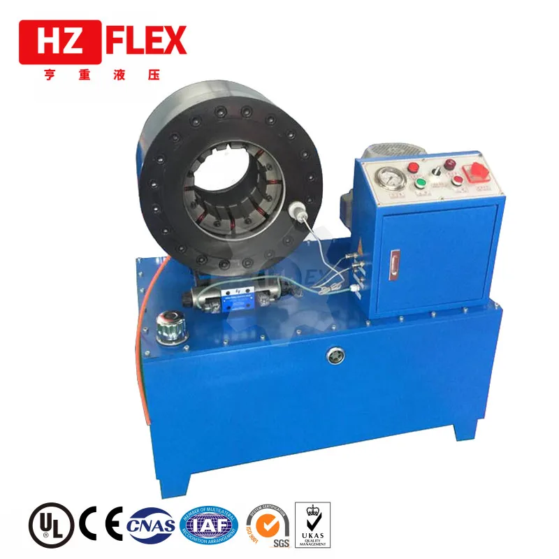 Heavy duty oil dock suction hose pressing crimping HZ-102 model 2 inch 3 inch 4 inch composite hose crimping machine