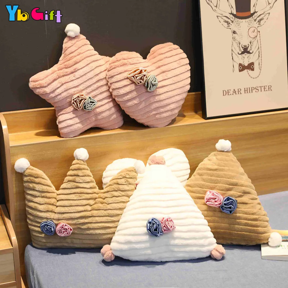 

Soft Plush Moon Star Crown Heart Pillow Toys Sofa shopRoom Bed corduroy Pillow Decoration Stuffed Cute Plush Cushion Party toys