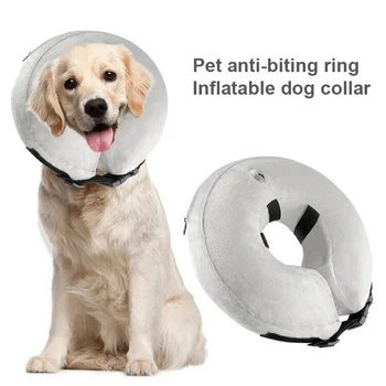 

Economical Dog Pet Collar Inflatable Anti-bite Injury Recover Recovery Neck Protective Surgery Cone ds99