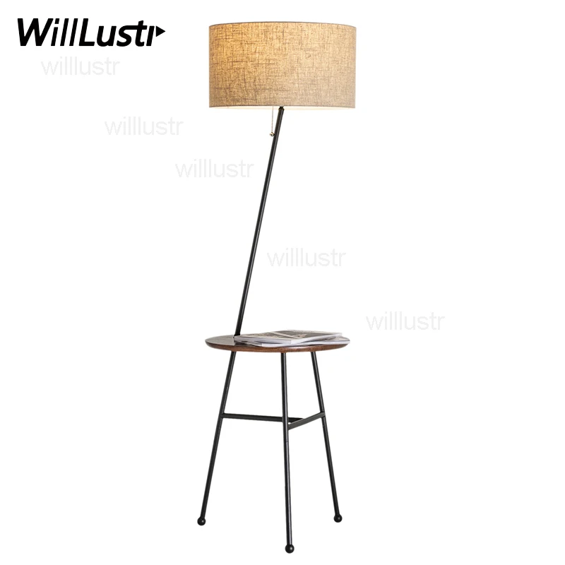 Modern lynn floor lamp with solid oak wood round table nordic fabric shade sofa side bedside floor light foyer sitting room lamp Modern lynn floor lamp with solid oak wood round table nordic fabric shade sofa side bedside floor light foyer sitting room lamp