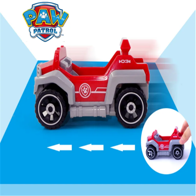 Paw Patrol Dog Toys Car Scrollable Have Music PVC Tracker Patrulla Canina Action Anime Figures Juguetes Toys For Children