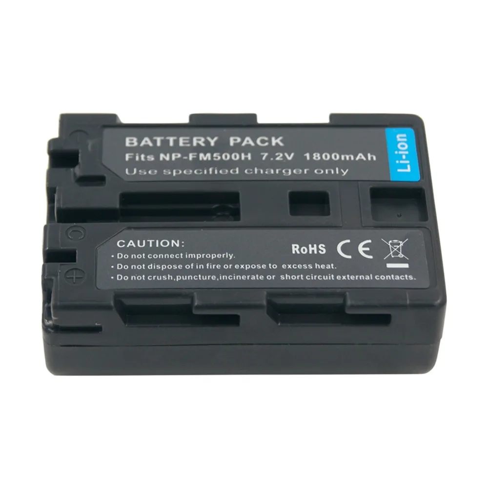 Сменный литий ионный аккумулятор NPFM500H NP FM500H FM55H 1800 мАч для камеры Sony A58 A65 A77 A99 A100 A350