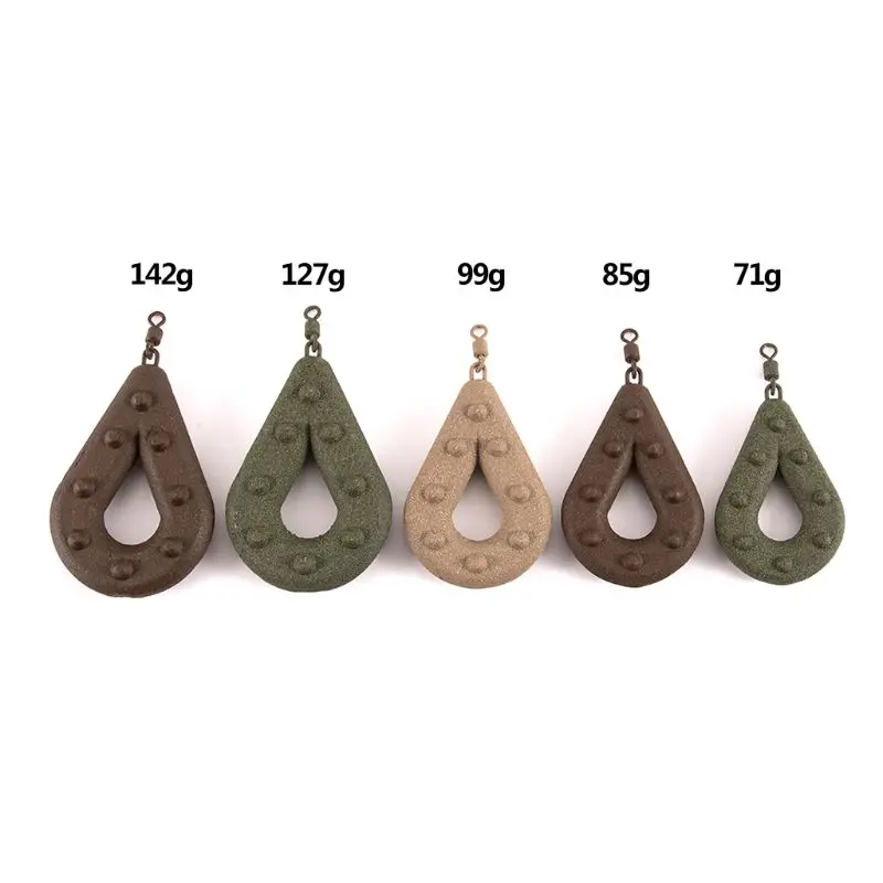 

Hollow Pear Shape Fishing Sinker Sea Fishing Leads Swivel Weights Tackle Accessories 71g/85g/99g/127g/142g