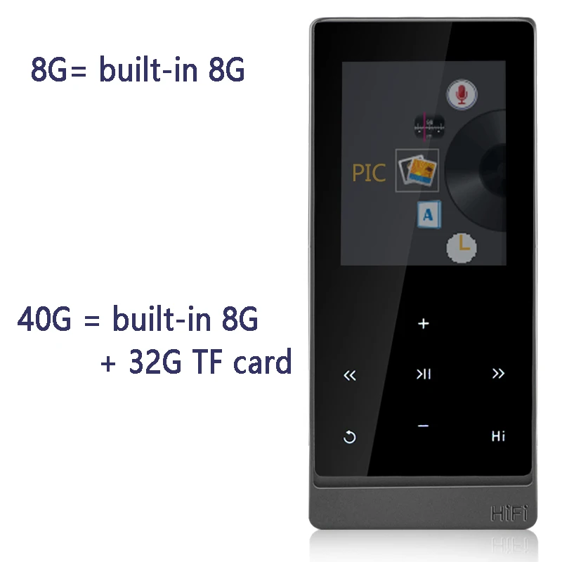 Спортивный MP3 плеер auphilс Bluetooth 4 2 сенсорными клавишами без потерь музыкальный с FM