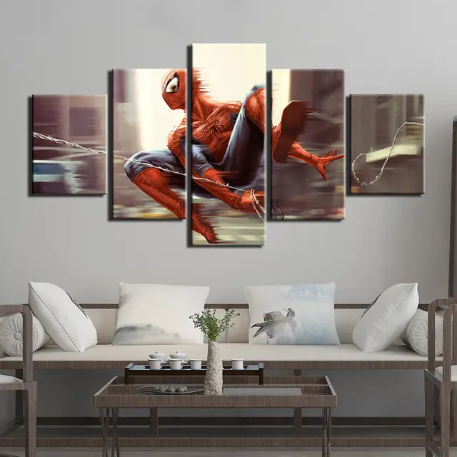 Tienda Online Pintura De La Lona 5 Piezas Capitan America Carteles