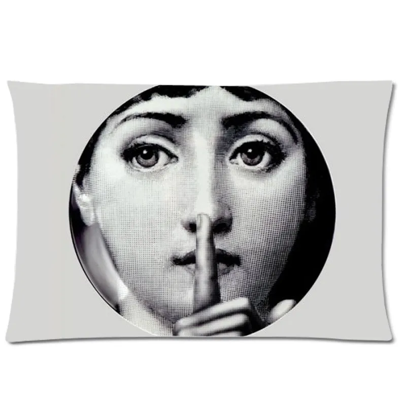 Rosenthal Piero fornasetti рабочий двусторонний чехол для подушки, декоративный чехол для подушки, подушка из полиэстера, прямоугольный чехол для подушки 20*30 дюймов