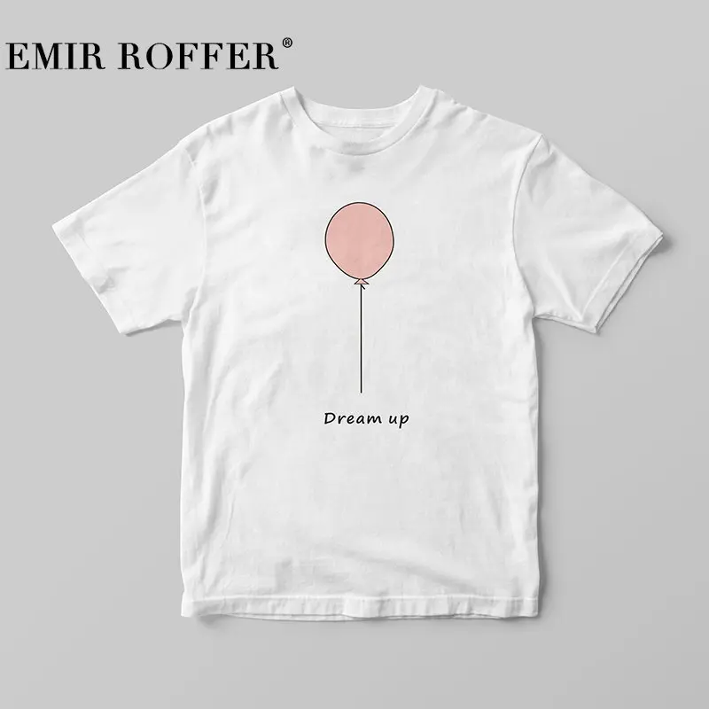 EMIR ROFFER 2018 Харадзюку каваи футболка с принтом женская хлопок женские футболки