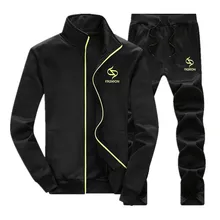 Высококачественный модный спортивный костюм, мужская спортивная одежда, брендовая одежда, повседневный спортивный костюм, мужская куртка+ длинные штаны, мужская Толстовка
