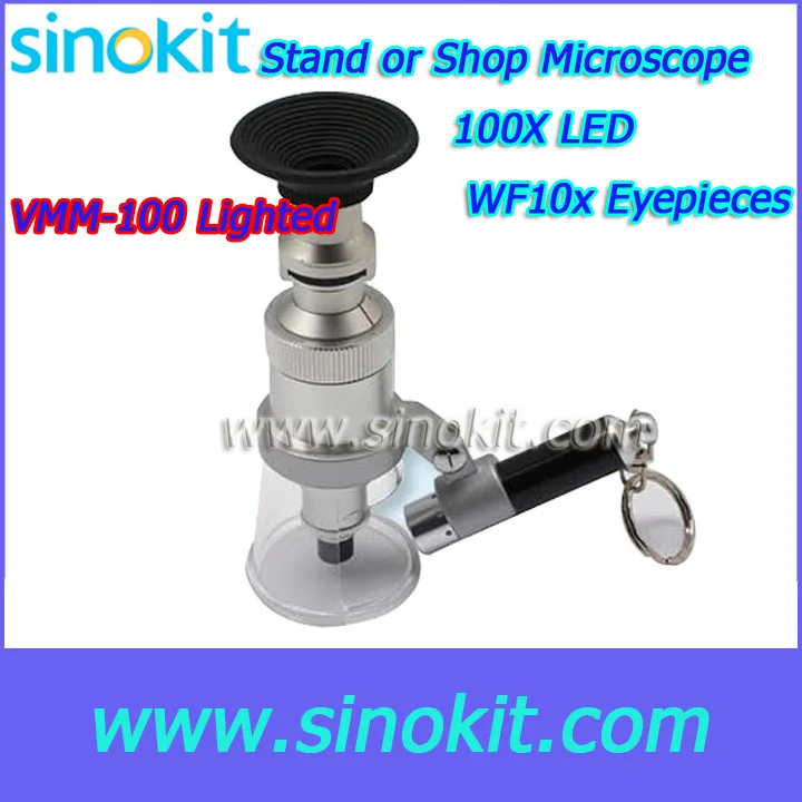 

Professional WF10X eyepiece with direct reading reticle Stand or shop Microscope - VMM-100ligted