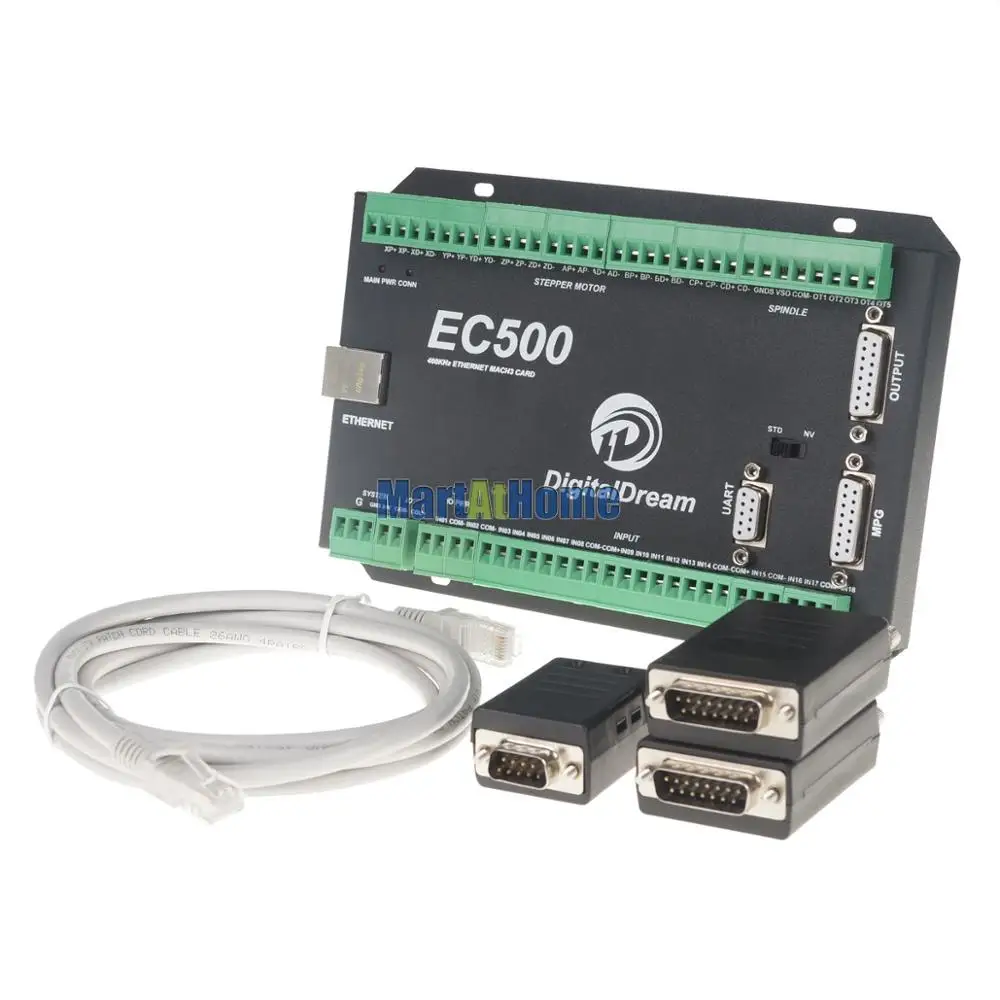 5 Axis CNC Stepper Driver Kit Mach3 Ethernet 460 KHz with MPG Controller for DIY CNC Router
