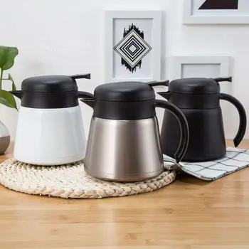 

Household Stainless Steel Double Insulation Pot Coffee Pot Cold Kettle