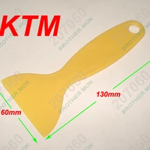 6 см желтый пластик Бар лезвие протектор экрана Защитная пленка скребок лезвие инструменты обои скребок для планшетных ПК 200 шт/партия