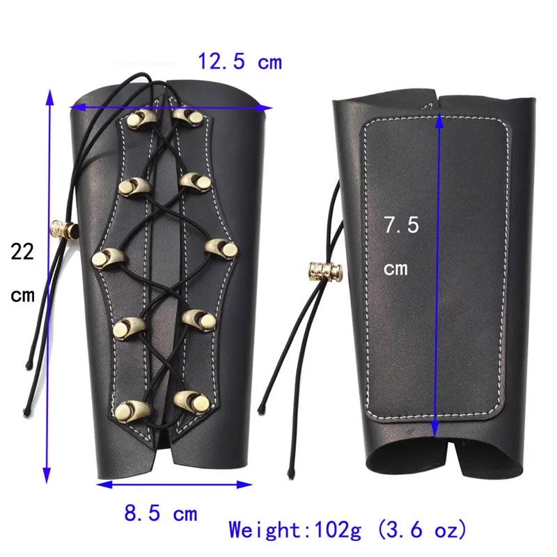1 шт. защита на руку для лучника традиционная кожаная защитная Шестерня Bracer Изогнутый длинный лук браслет снаряжение для охоты стрельба