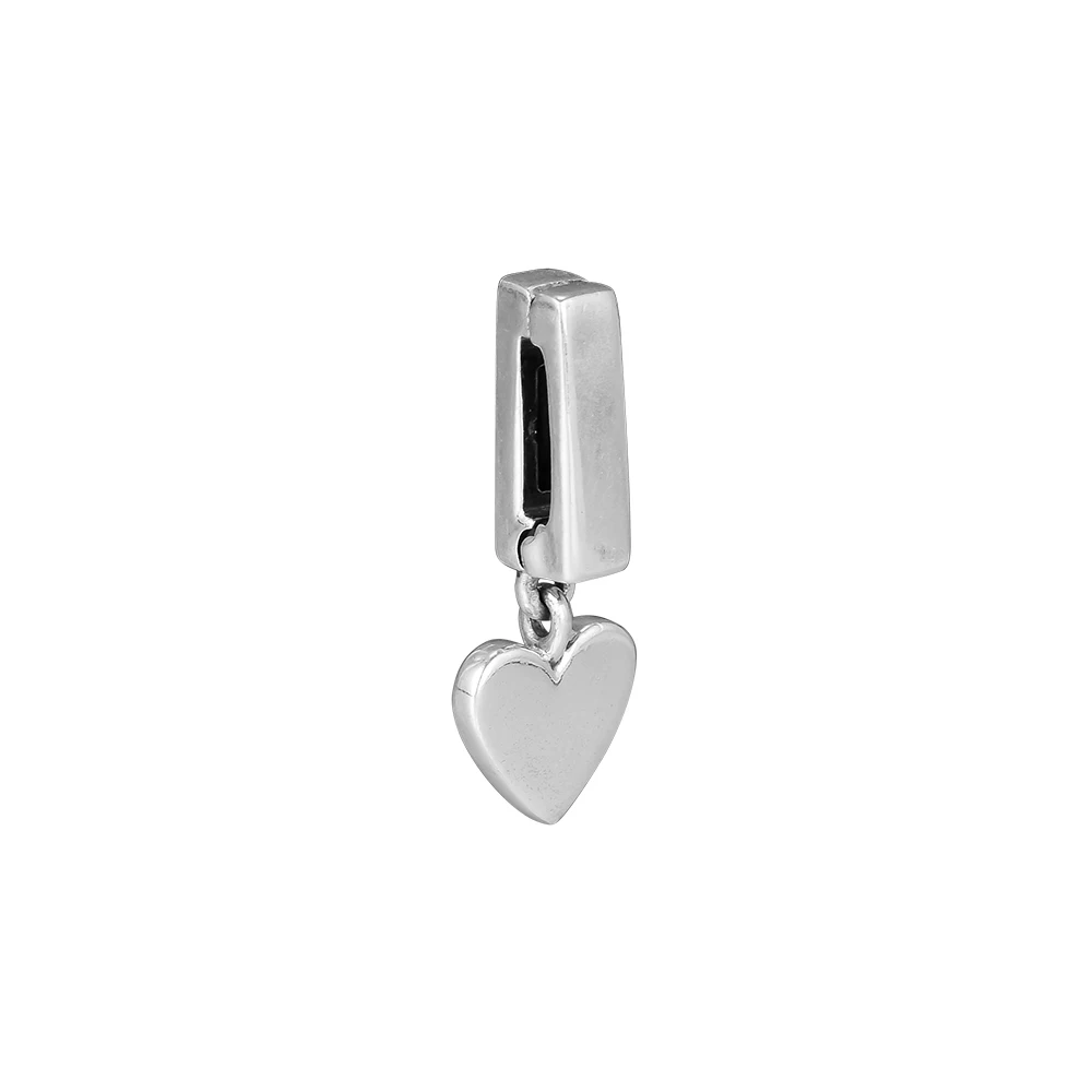 

Pandulaso Reflexions Floating Heart Clip Fits charms sterling silver original Bracelets For Woman DIY Beads For Jewelry Making