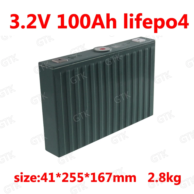 

GTK 3.2v 100Ah lifepo4 battery chargeable for DIY 12V 36V 200AH Golf Cart Solar energy RV Lawn mower robot monitor scooter ebike