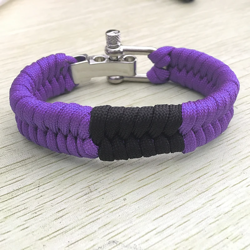 

Stainless Steel Buckle Paracord Bracelet For Men Jewelry Handmade Braided Survival Bracelets Strap Bracelet Homme Pulseras