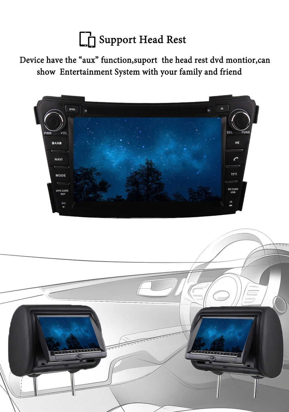 Discount 4G RAM Android 9.0 Car DVD For Hyundai I40 2011 2012 2013 2014 Octa Core 64G ROM Radio GPS Multimedia Player HeadUnit Navigation 12