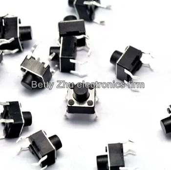 

200PCS/LOT 6 * 6 * 6MM 4 feet vertical touch switch micro switch / button switch