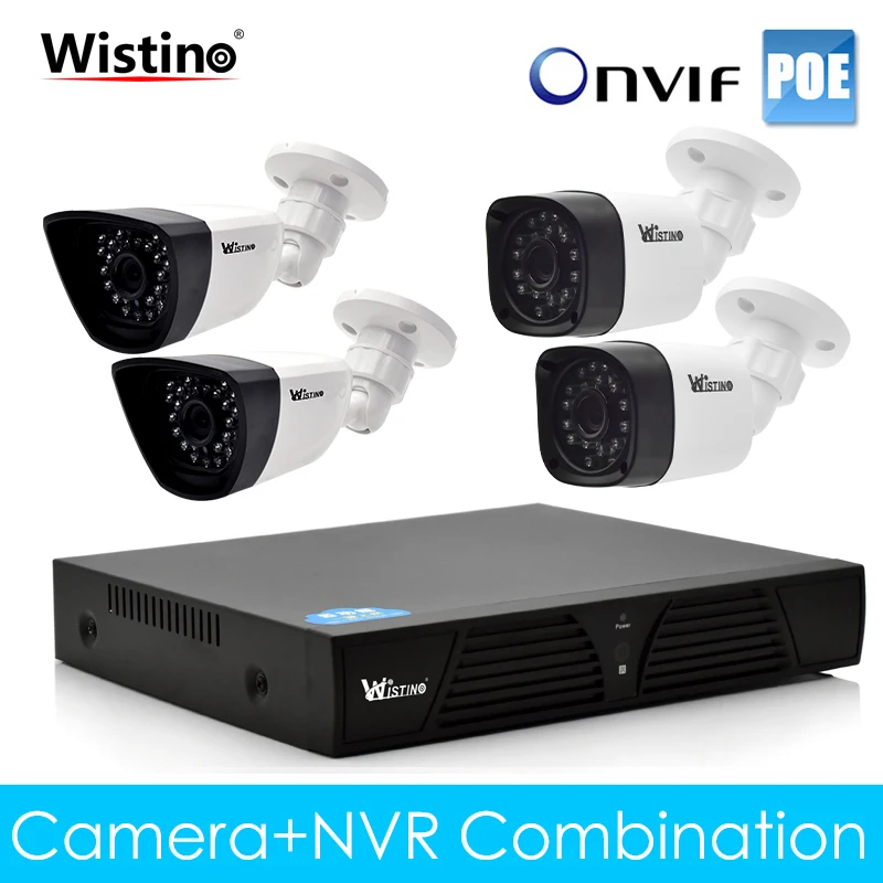 Wistino CCTV 8CH NVR комплекты XMeye PoE ip-камера 720P 960P 1080P комплект для наружного наблюдения и видеомонитора система безопасности Onvif Cam