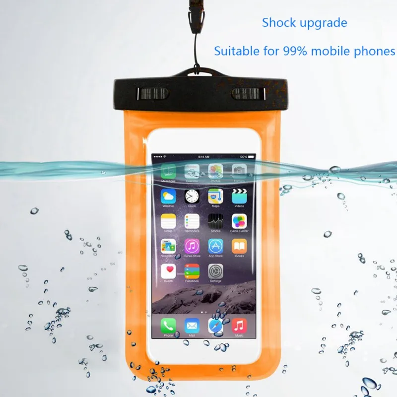 

Practical Transparent Mobile Phone Waterproof Bag Universal Waterproof Case Keep Phone Dry Pouch