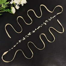 YouLaPan SH36 свадебный пояс с жемчугом и бисером, свадебный пояс для платьев, высокое качество, свадебный пояс для невесты, свадебный пояс с жемчугом для девочек