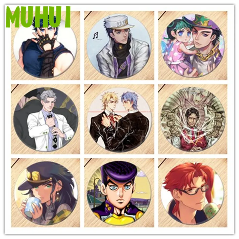 

1pc Anime Bizarre Adventure Jotaro Kujo Brooch Pin Pins Badge Accessories For Clothes Backpack Decoration 19209