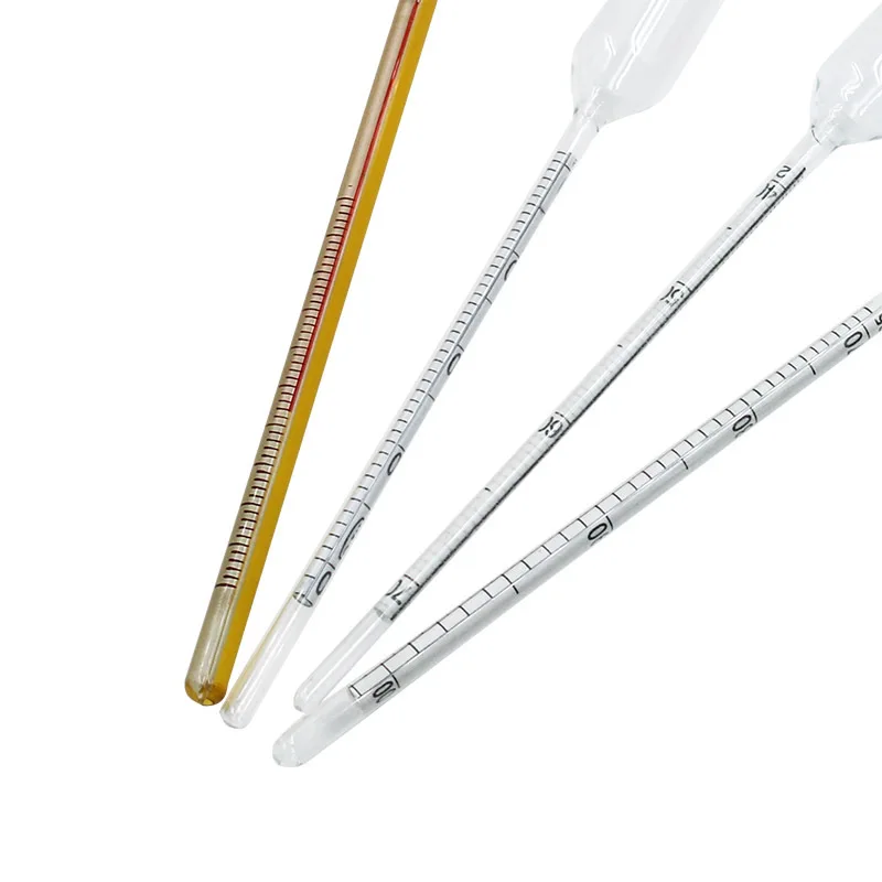 Alcoholmeter Alcohol Tester Wine Hydrometer Bar Set With Thermometer