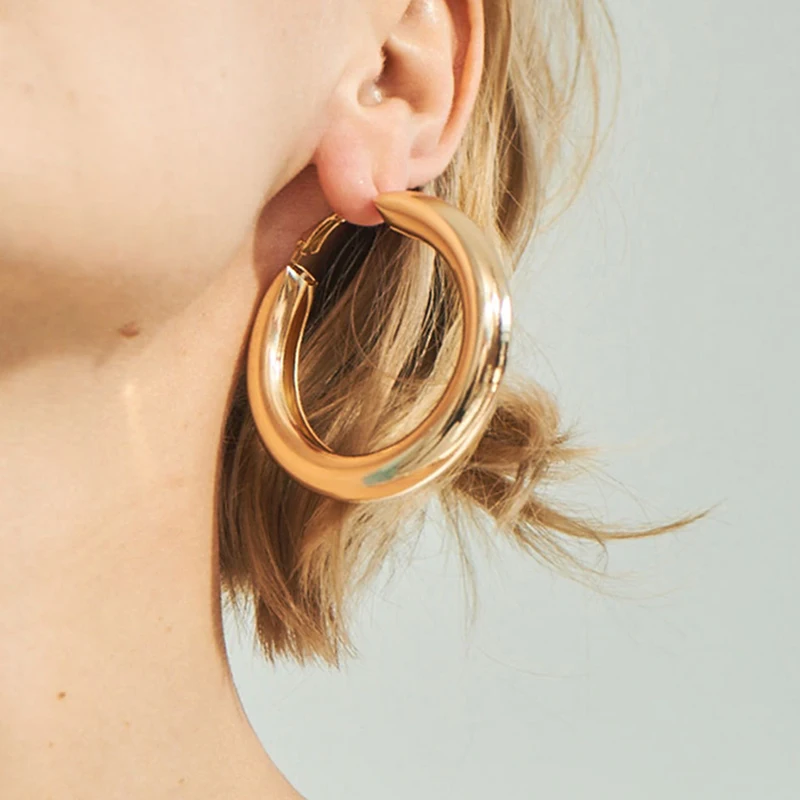 Innopes pendientes grandes de aro pendientes geométricos redondos grandes de oro hipérbole joy HON Innopes pendientes grandes de aro pendientes geométricos redondos grandes de oro hipérbole joy HON