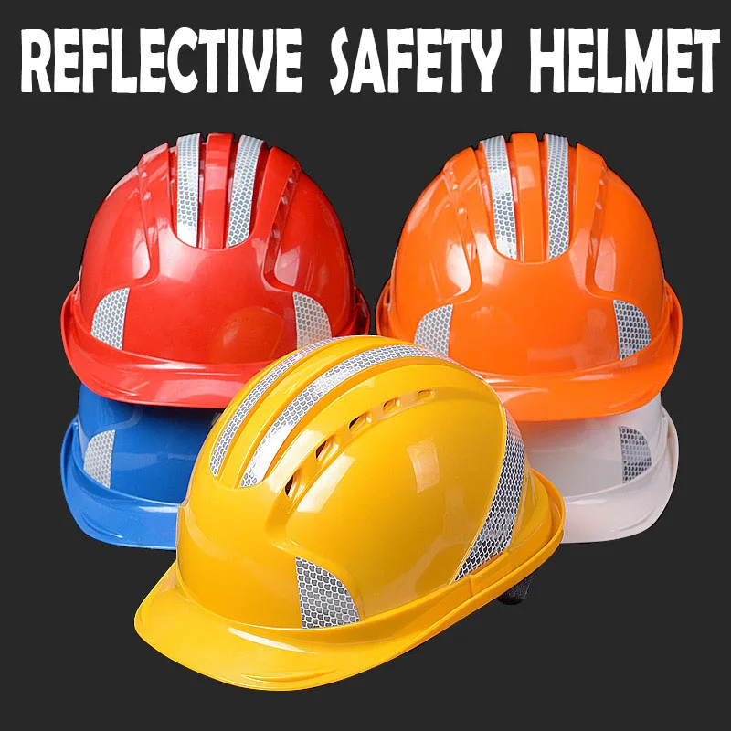 ABSsafetyhelmetswith3MreflectivestickersWorkCapABSInsulation