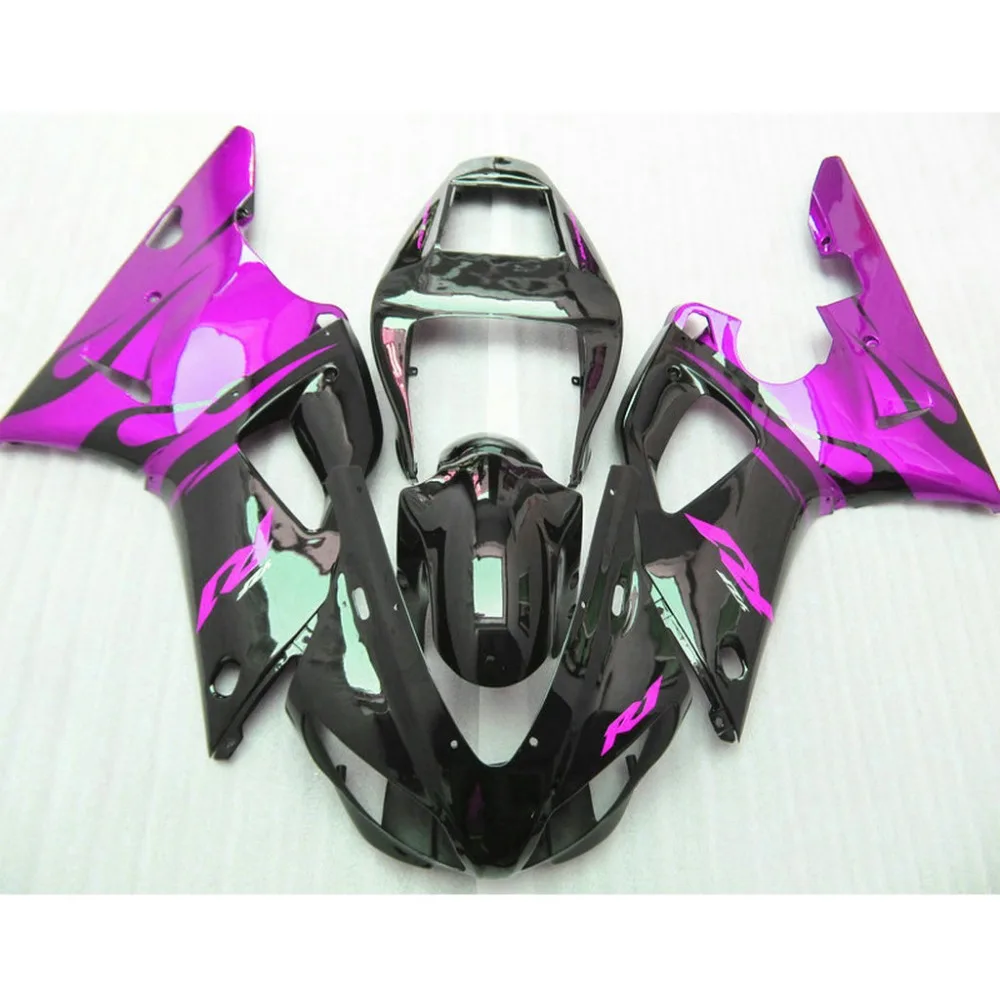 Полный комплект обтекателей для мотоцикла YAMAHA 1998 1999 98 99 YZF R1 фиолетовые черные