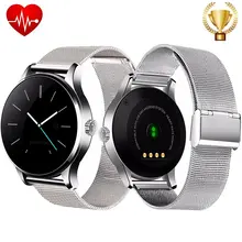 K88H Bluetooth Смарт-часы с монитором сердечного ритма круглый ips экран Smartwatch наручные часы для iOS и Android
