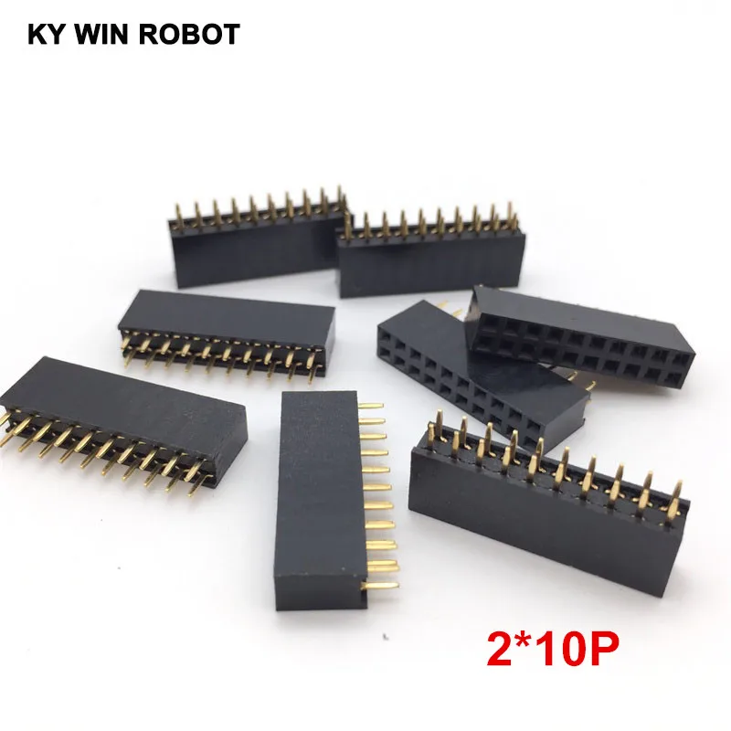 

10 Pcs/lot 2.54mm 2x10 20Pin Female Pin Header Socket Connector Strip