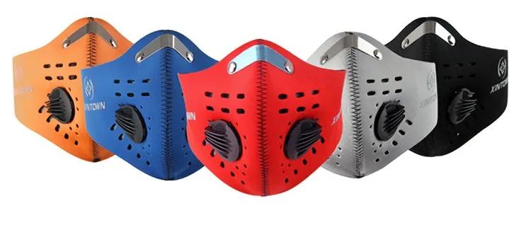 XINTOWN Activated Carbon Haze Anti dust Filter Breathable Bike Bicycle Cycling Face Cover Protection Mouth Muffle